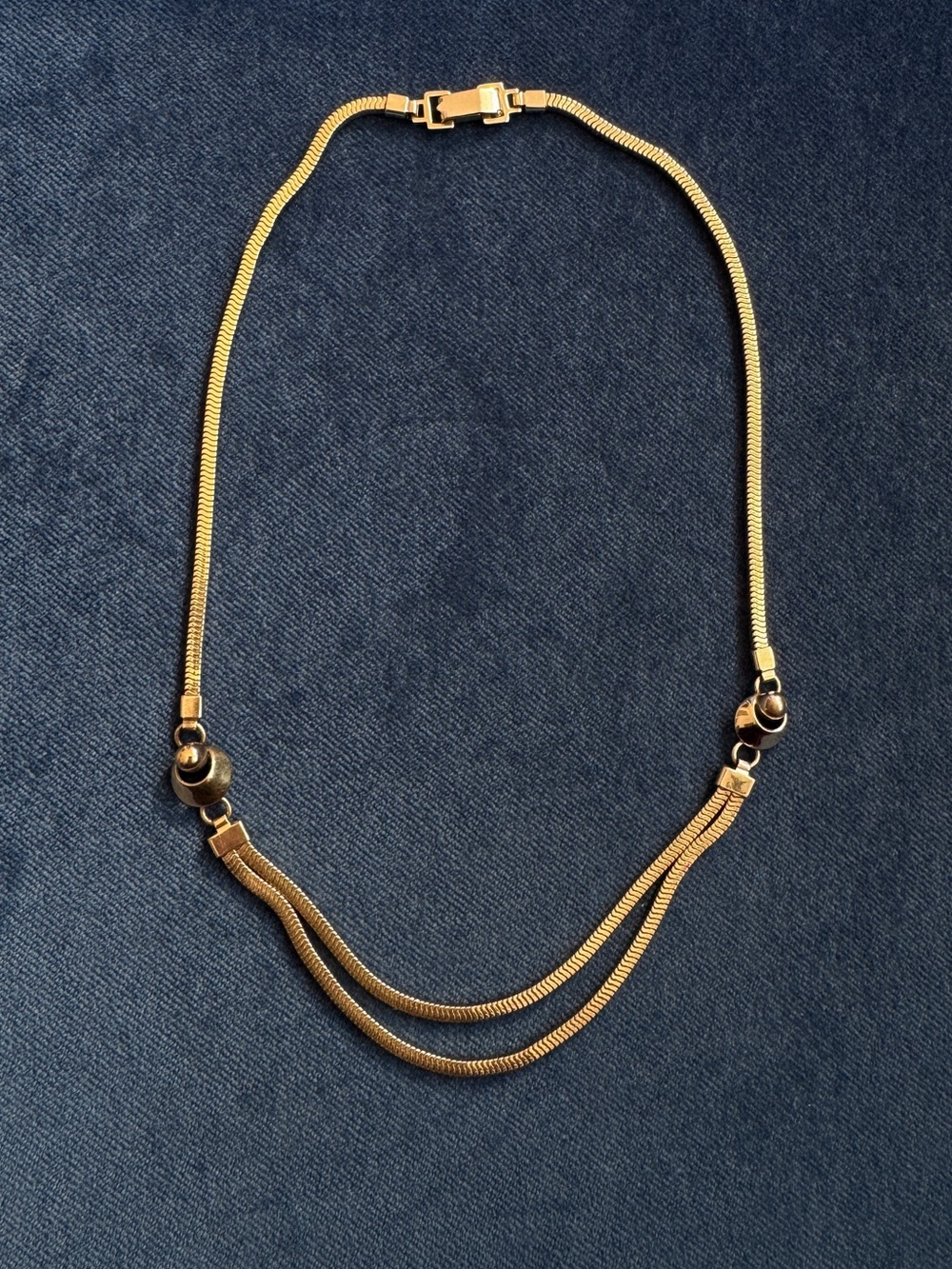 Vintage Carl Art 12K Gold Filled Snake Chain Necklace .